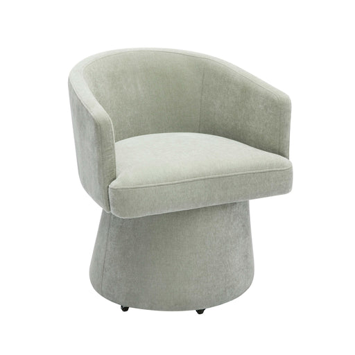Kristen - Upcycled Chenille Rolling Desk Chair - DecorGalore4U