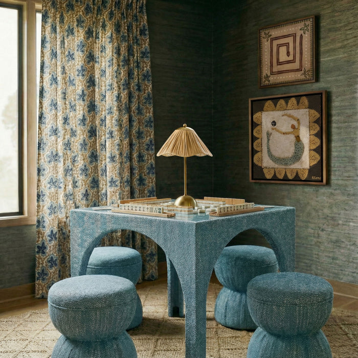 Tomlin - Game Table And Ottoman Set - DecorGalore4U