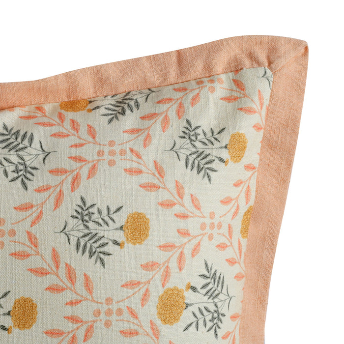 Dolce - 20" Natural Cotton Throw Pillow - Blush Pink - DecorGalore4U