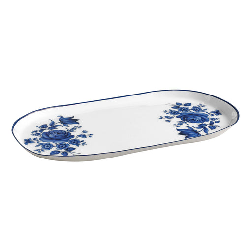 Cottage - Serving Tray - China Blue / White - DecorGalore4U