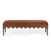Oodle - Vegan Mohair Bench, Walnut Legs - DecorGalore4U