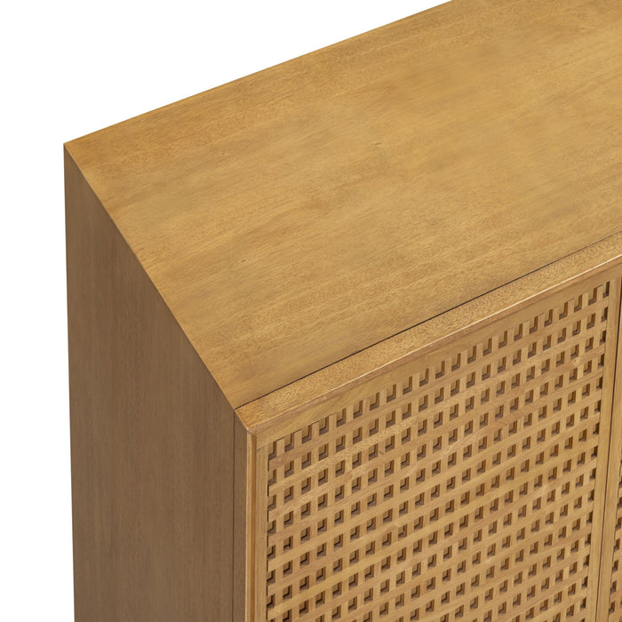 Miles - 3-Door Sideboard - Natural - DecorGalore4U