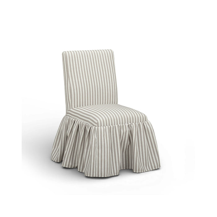 Gertrude - Striped Linen Dining Chair - DecorGalore4U