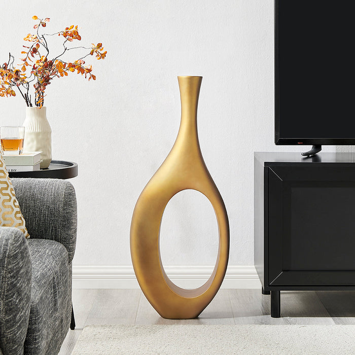 Trombone Vase Large // Matte Bronze