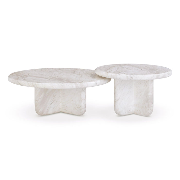 Juju - Nesting Indoor / Outdoor Coffee Tables (Set of 2) - White