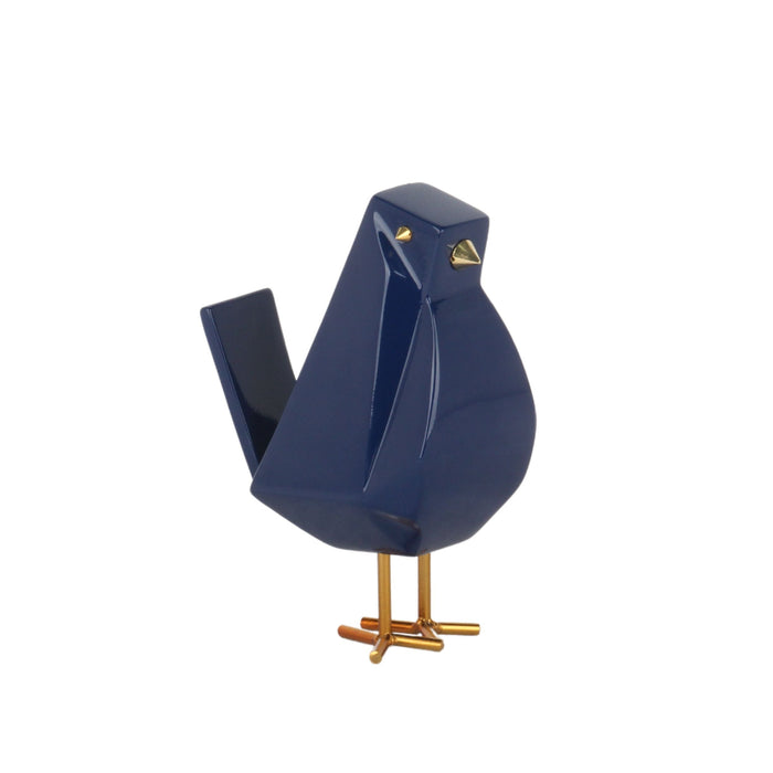 Bird Sculpture // Large Navy Blue