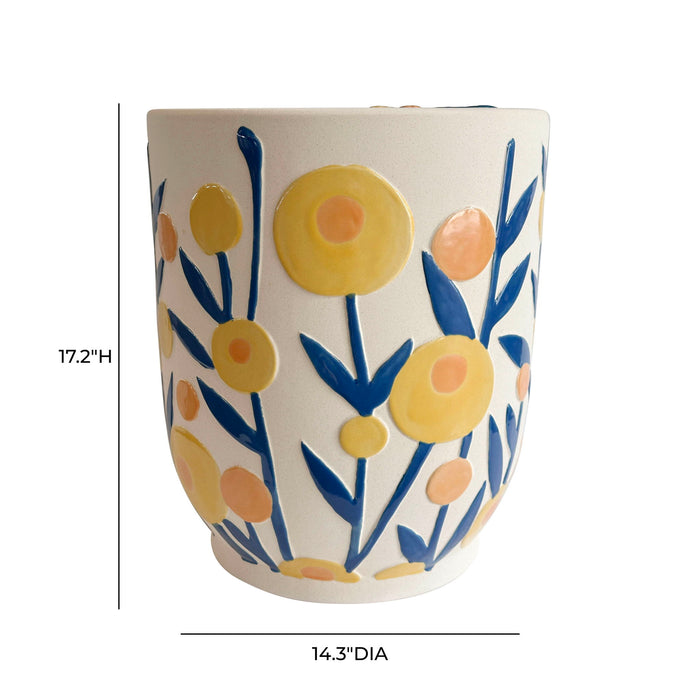 Ceramic Indoor / Outdoor Table - Summer Garden