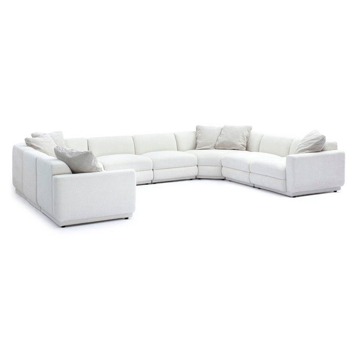 Perry - Modular Large U-Sectional - Cream