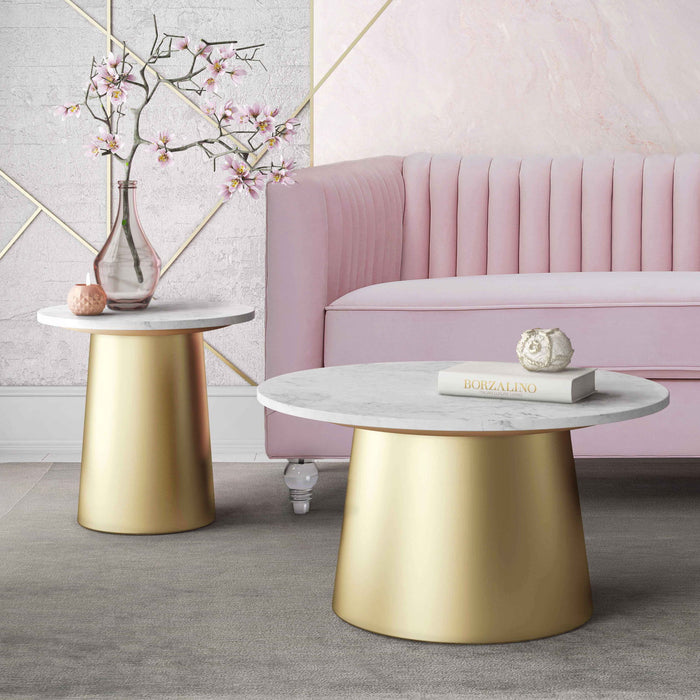 Bleeker - Marble Table - DecorGalore4U