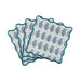 Crissy - Cotton Canvas Printed Napkins (Set of 4) - Blue Cornflower - DecorGalore4U