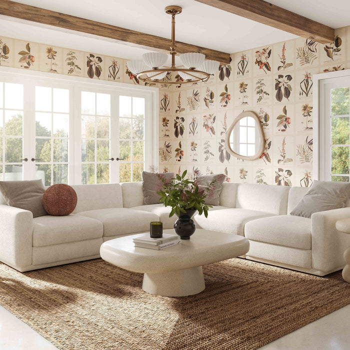 Perry - Modular Long Sofa - Cream