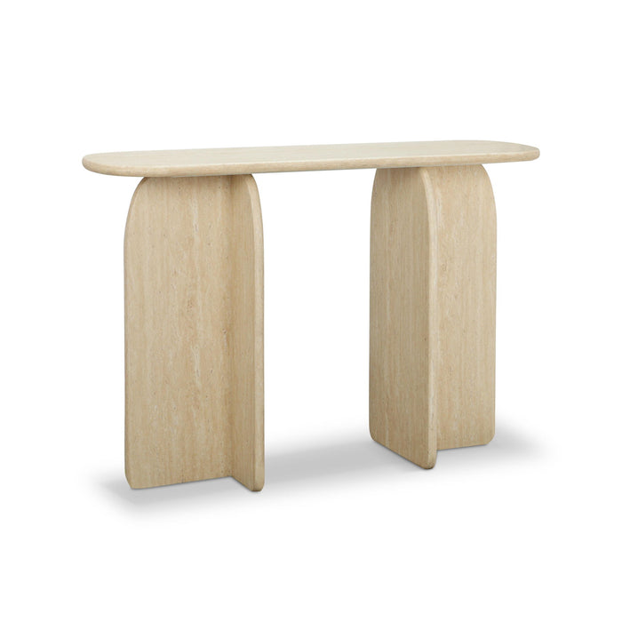 Clementine - Console Table - Travertine