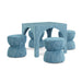 Tomlin - Game Table And Ottoman Set - DecorGalore4U