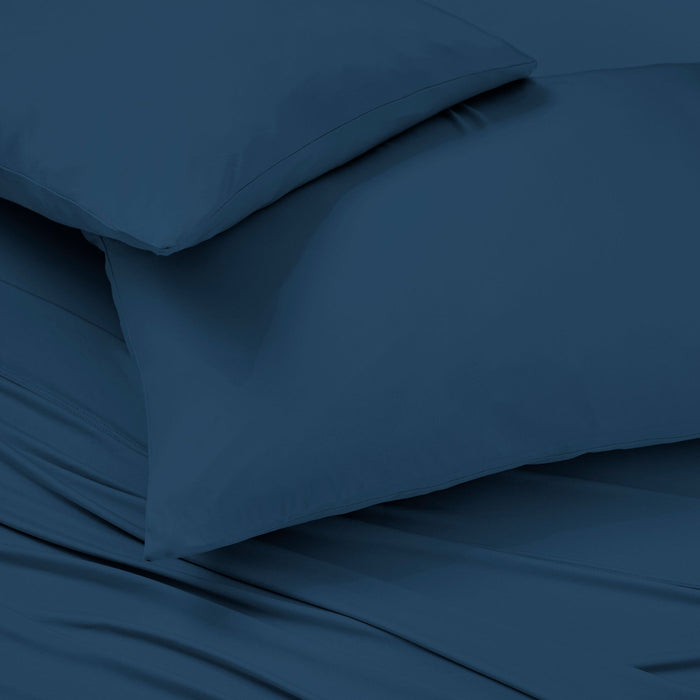 Ver-Tex - Split Head King Sheet Set - Navy Blue