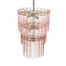 Hampshire Pink Acrylic 3-Tier Chandelier - DecorGalore4U