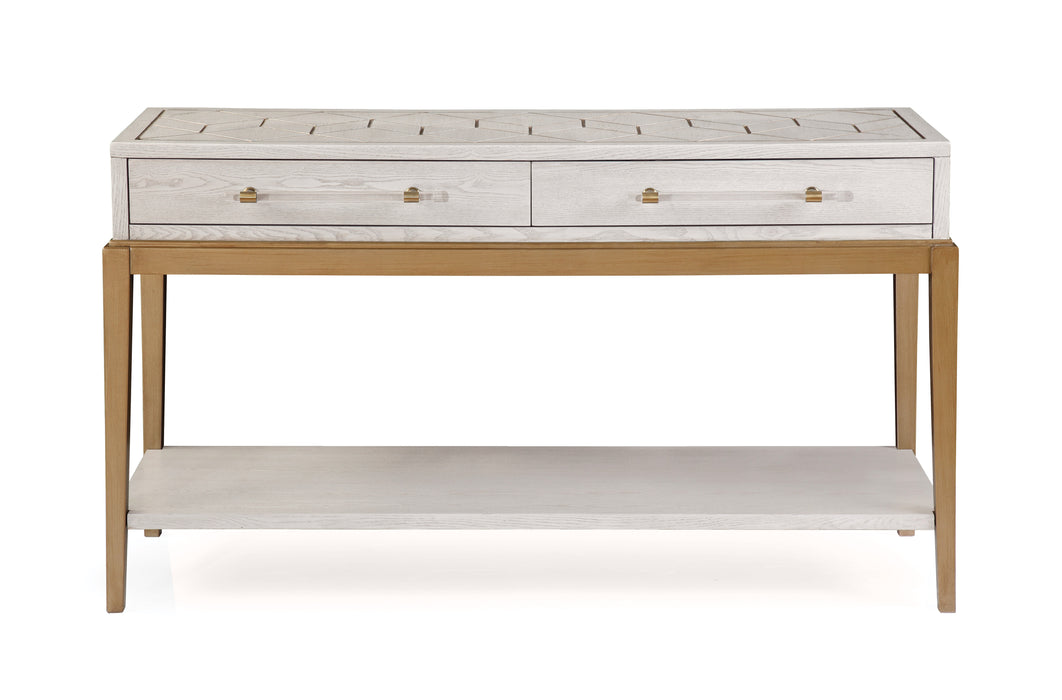 Perrine White Console Table