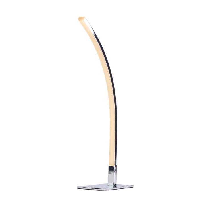 Modern Arc Design Table Lamp // Chrome