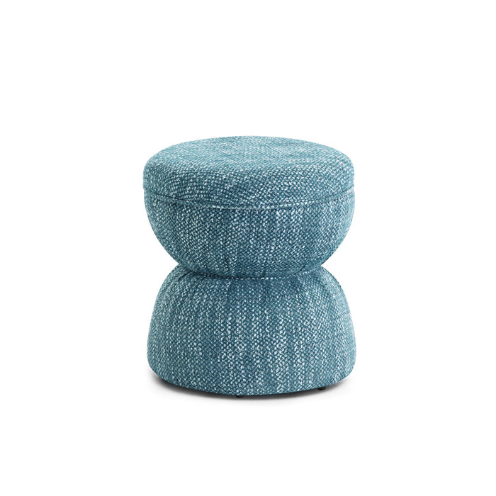 Tomlin - Gaming Ruched Ottoman - DecorGalore4U