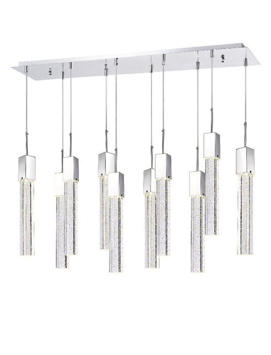 Rectangular Crystal Chandelier // XL 10 Light