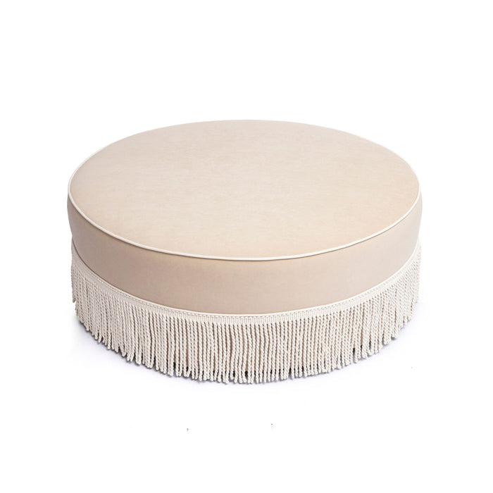 Tassy - Tasseled Round Ottoman