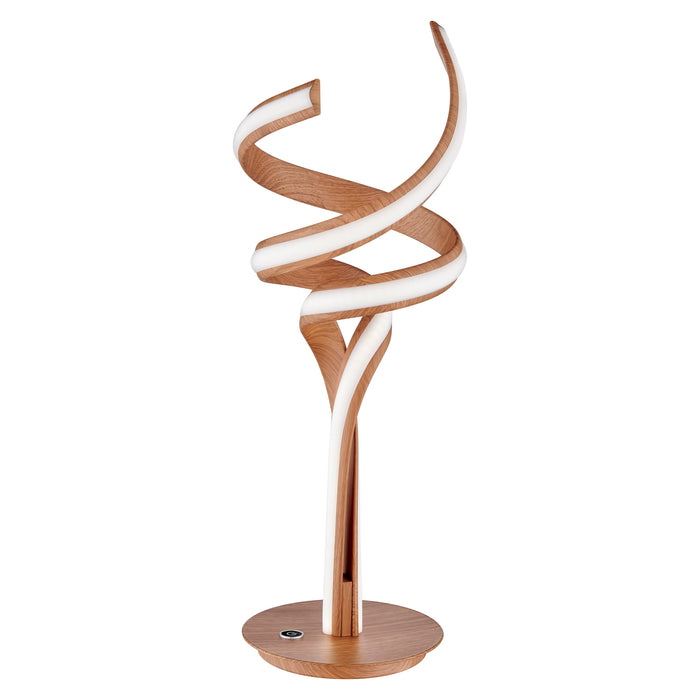 Munich Wood Table Lamp // LED Strip & Touch Dimmer