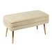 Ziva - Velvet Storage Bench - DecorGalore4U