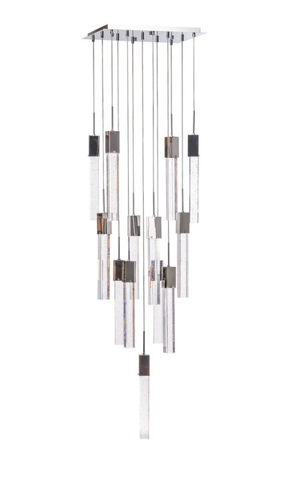 Rectangular Crystal Chandelier // XL 13 Light
