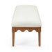Oodle - Vegan Mohair Bench, Walnut Legs - DecorGalore4U