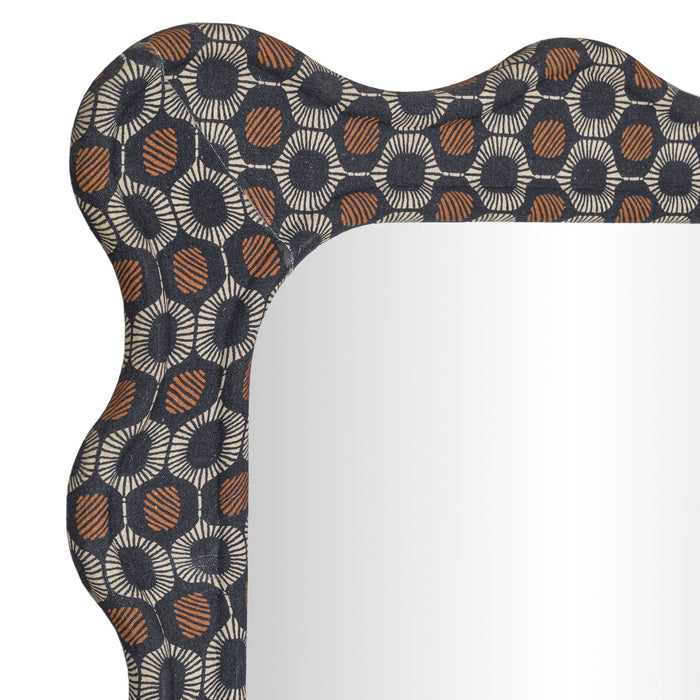 Charlene - 39" x 75" Squiggle Wall Mirror - Biologic Print - DecorGalore4U