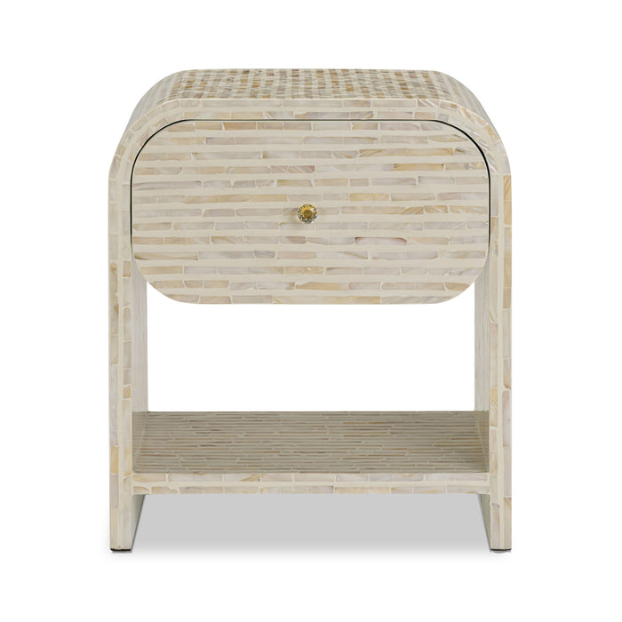 Borno - Mother Of Pearl Nightstand - Natural