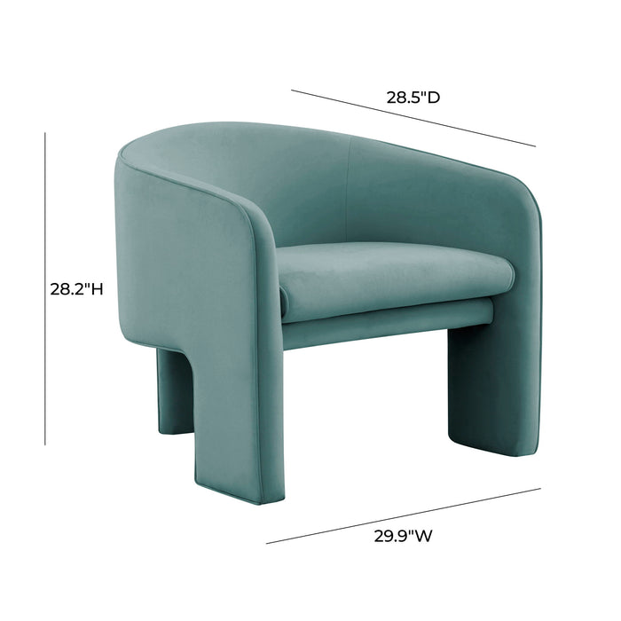 Marla - Velvet Accent Chair - DecorGalore4U