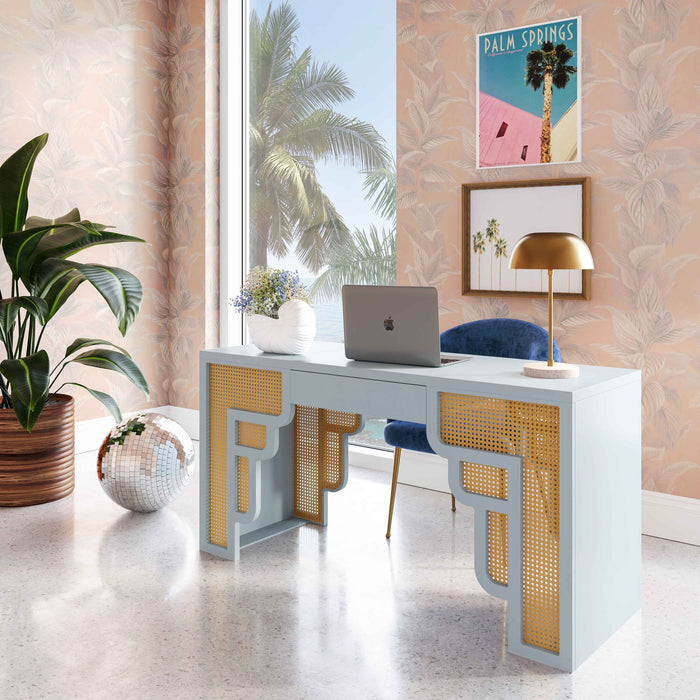 Suzie - Rattan Executive Desk