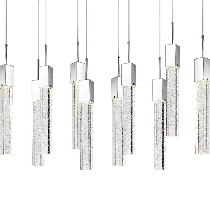 Rectangular Crystal Chandelier // XL 10 Light