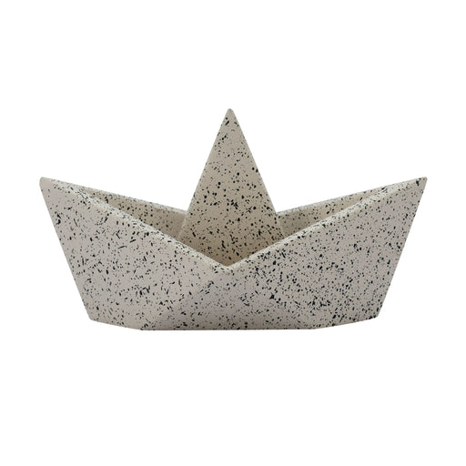 Gabby - Sailboat Catchall - Speckled Cream - DecorGalore4U