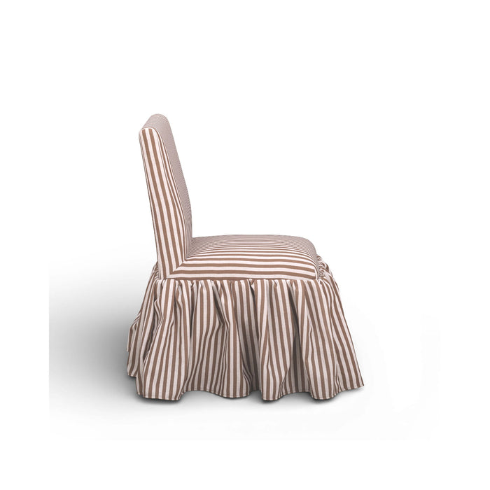 Gertrude - Striped Linen Dining Chair - DecorGalore4U