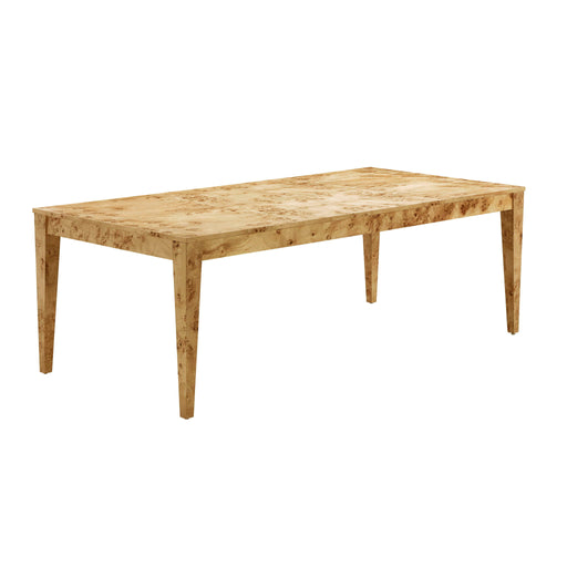 Brandyss Natural Burl Rectangular Dining Table - DecorGalore4U