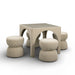Tomlin - Game Table And Ottoman Set - DecorGalore4U