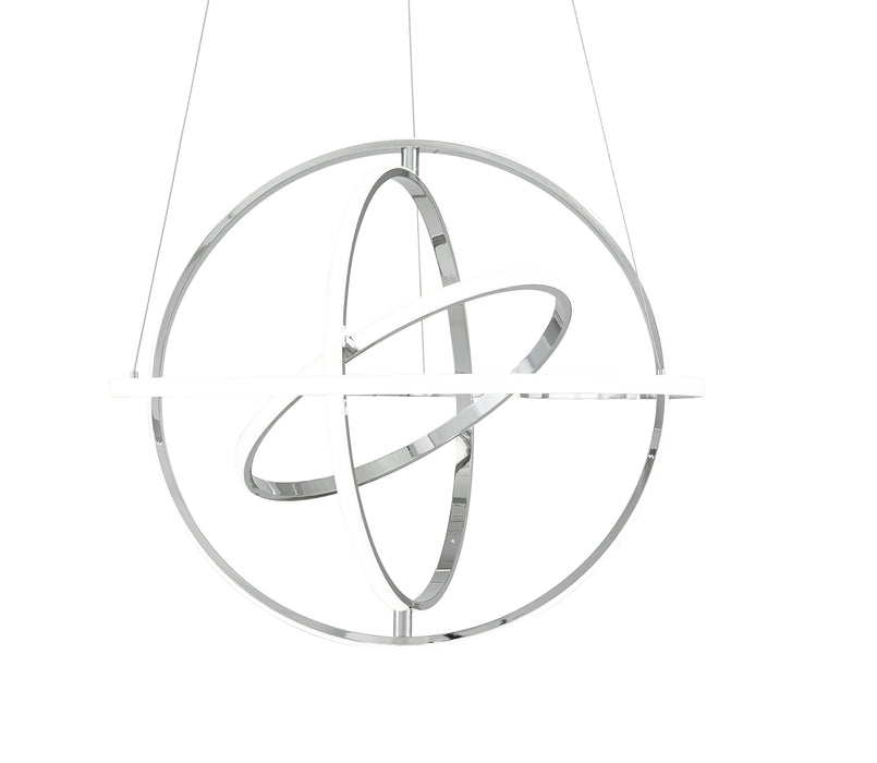 Oxford LED Adjustable Chandelier // Chrome