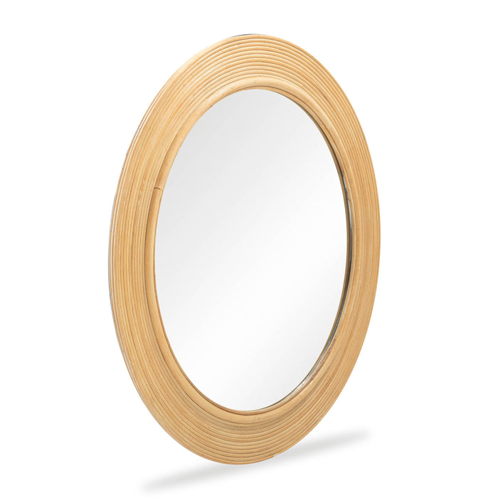 Tanya - Round Wall Mirror - Natural