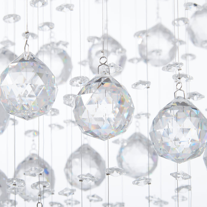 Crystal Double Helix Chandelier // 7 Lights