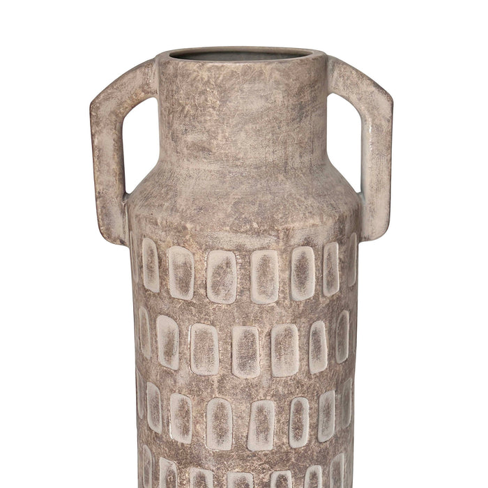 Earthenware - Diode Flower Vase - Light Brown