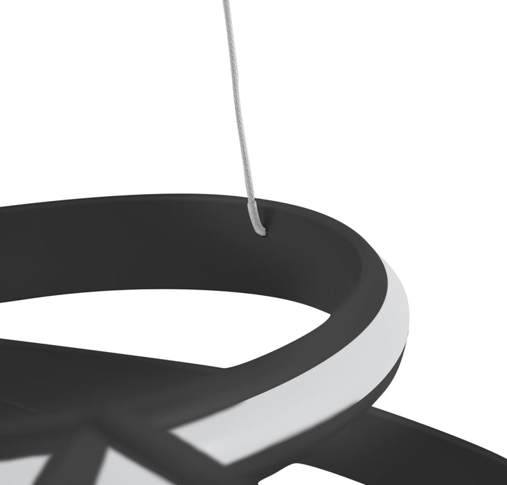 Oslo LED Adjustable Chandelier // Black