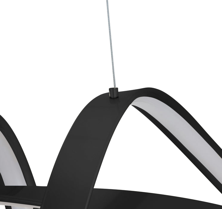 Bucharest Integrated LED Chandelier // Black