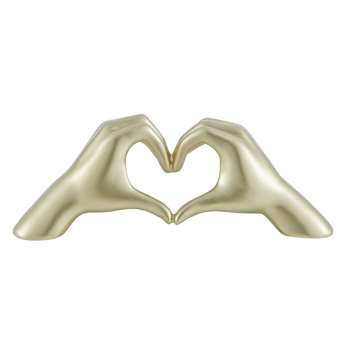 Heart Hands // Champagne Gold - DecorGalore4U