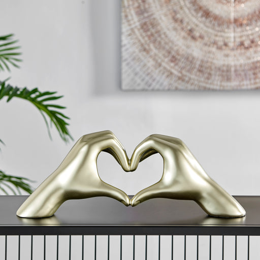 Heart Hands // Champagne Gold - DecorGalore4U