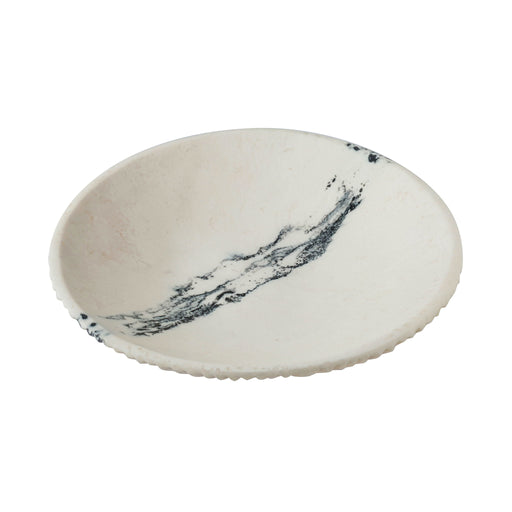 Ikani - Resin Serving Plate - Black / White - DecorGalore4U