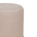 Como - Burl and Cotton Jute Designer Accent Stool - Peach - DecorGalore4U