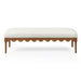 Oodle - Vegan Mohair Bench, Walnut Legs - DecorGalore4U