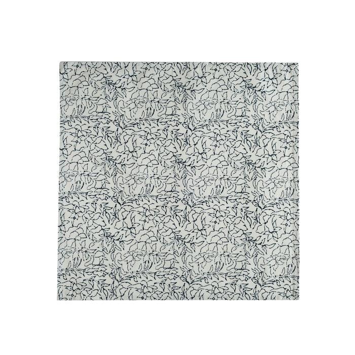 Crissy - Cotton Canvas Printed Napkins (Set of 4) - Inked - DecorGalore4U