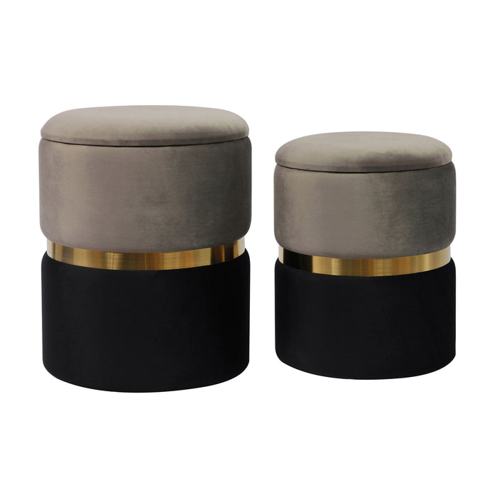 Gigi - Storage Ottoman (Set of 2) - DecorGalore4U